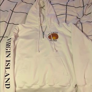 white hoodie